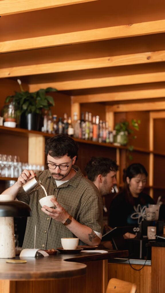 A Good Measure barista at work